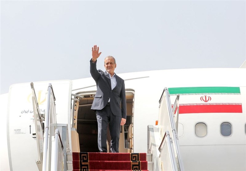 پزشکیان وارد تیانجین چین شد